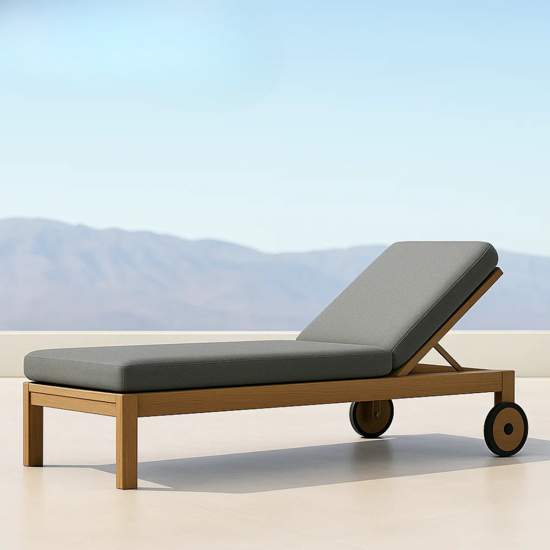 Kos Deluxe™ - Chaise longue pliante en teck pour une relaxation maximale