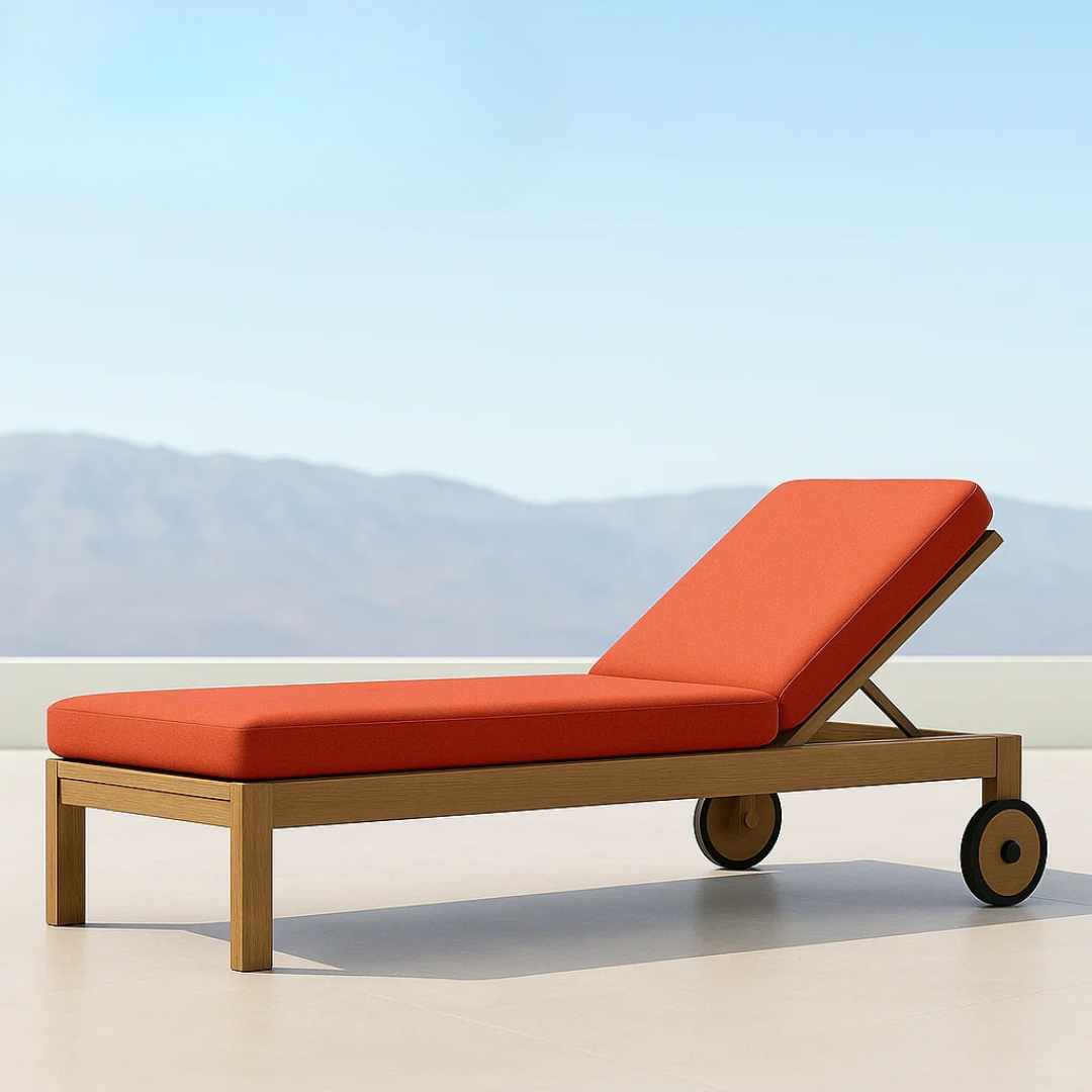 Kos Deluxe™ - Chaise longue pliante en teck pour une relaxation maximale