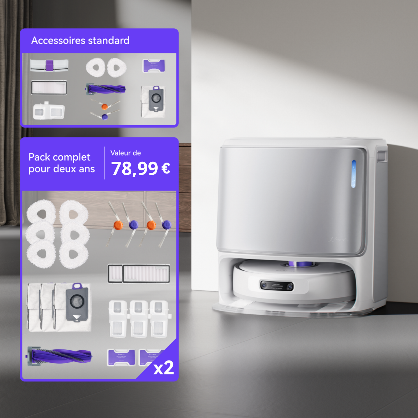 La Maison+ Freo Z10 Ultra Aspirateur Robot Laveur