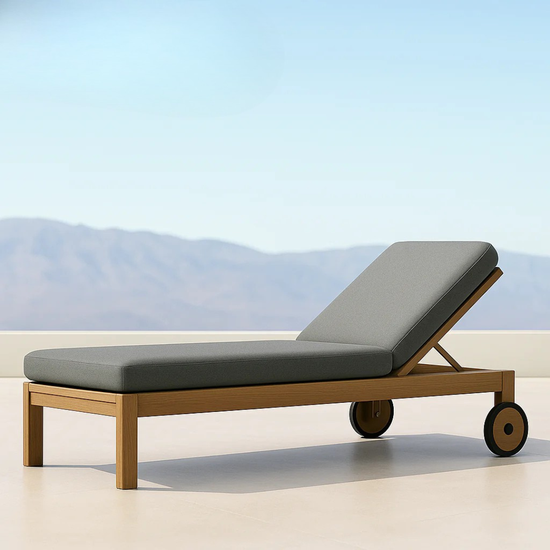 Kos Deluxe™ - Chaise longue pliante en teck pour une relaxation maximale