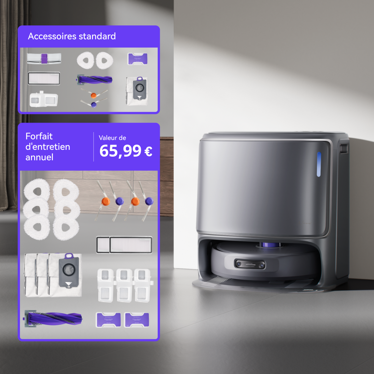 La Maison+ Freo Z10 Ultra Aspirateur Robot Laveur