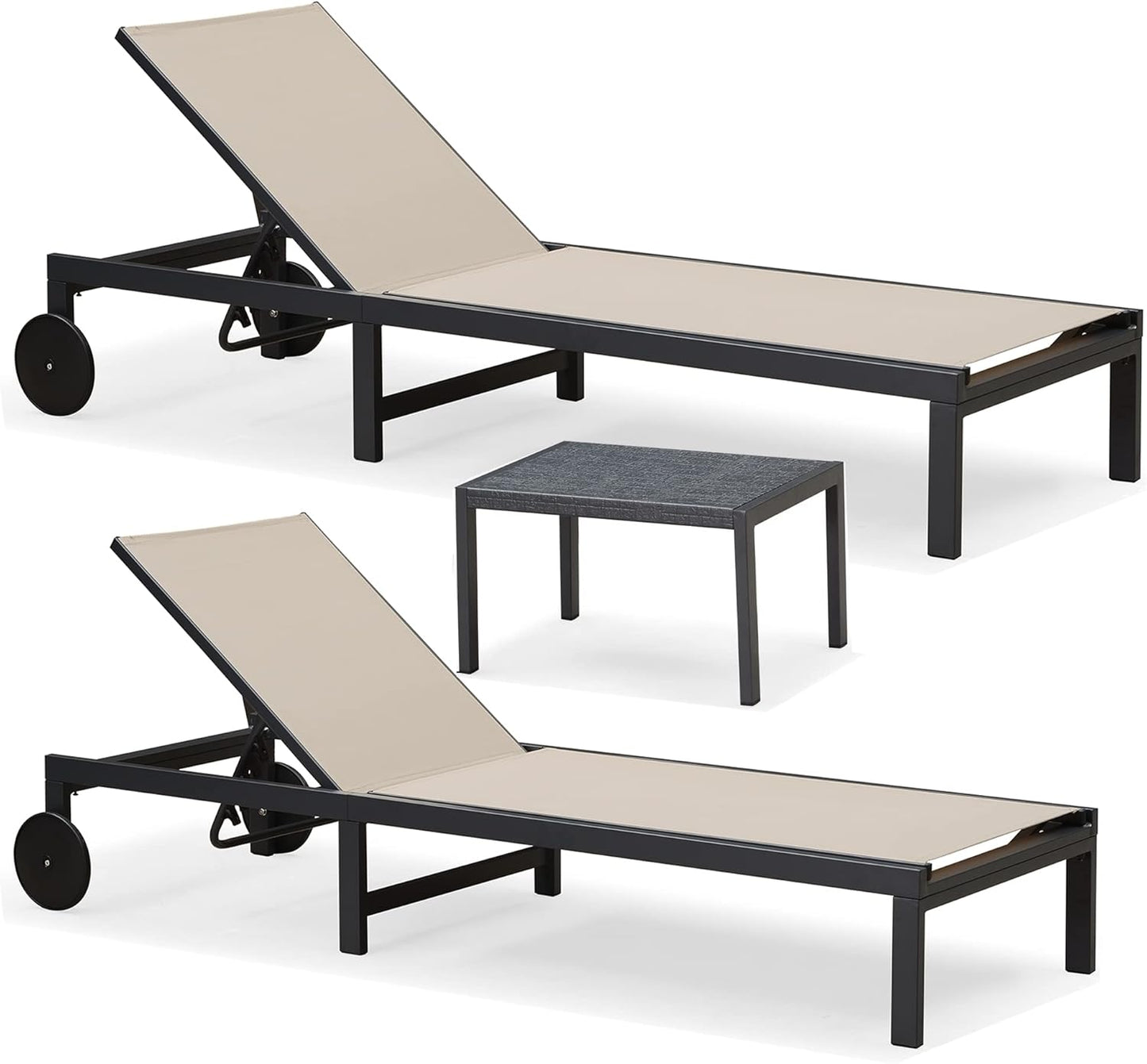 Chaise longue d'extérieur