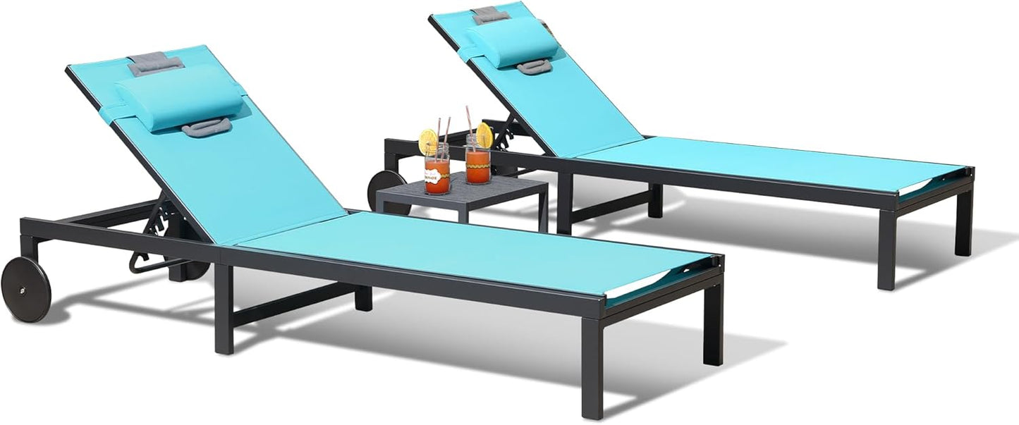 Chaise longue d'extérieur
