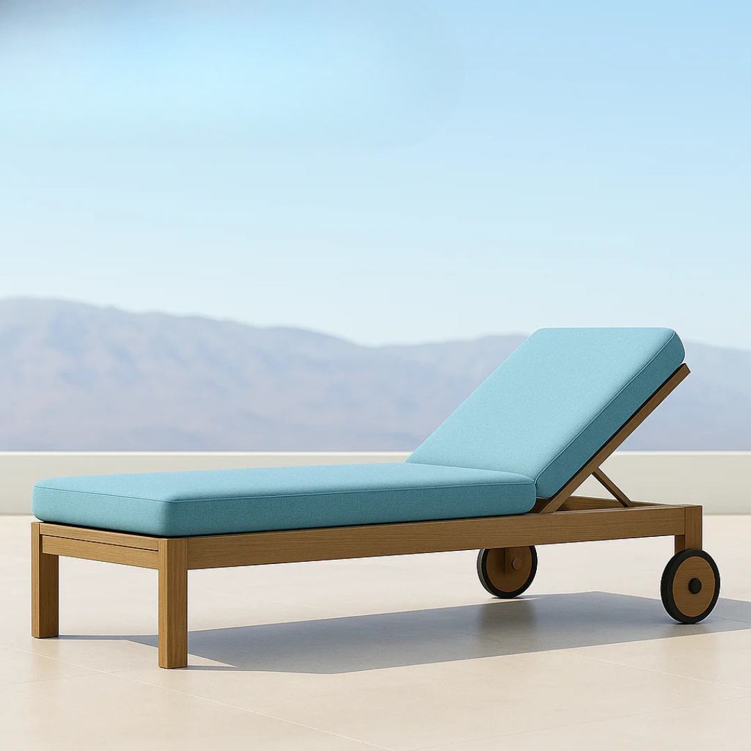 Kos Deluxe™ - Chaise longue pliante en teck pour une relaxation maximale
