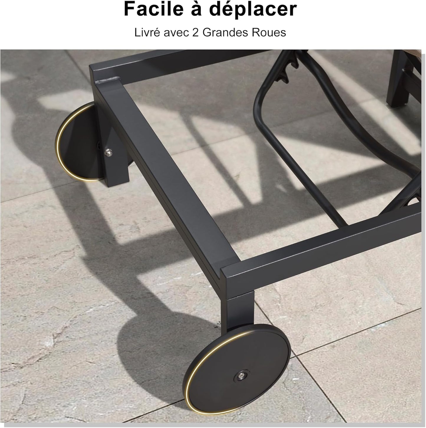 Chaise longue d'extérieur