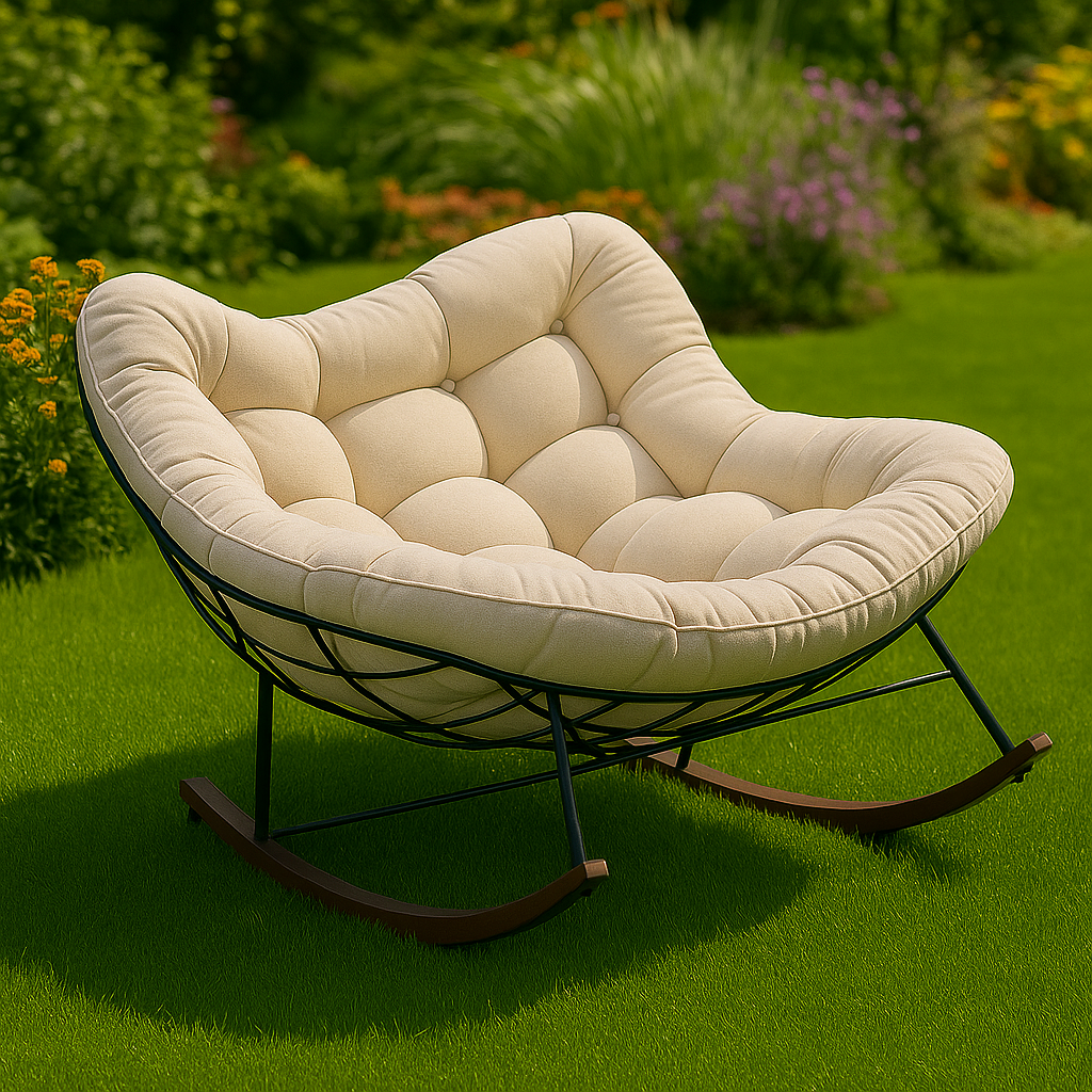 OFFRE 1+1 GRATUIT | Design élégant, détente garantie – Découvrez la chaise à bascule