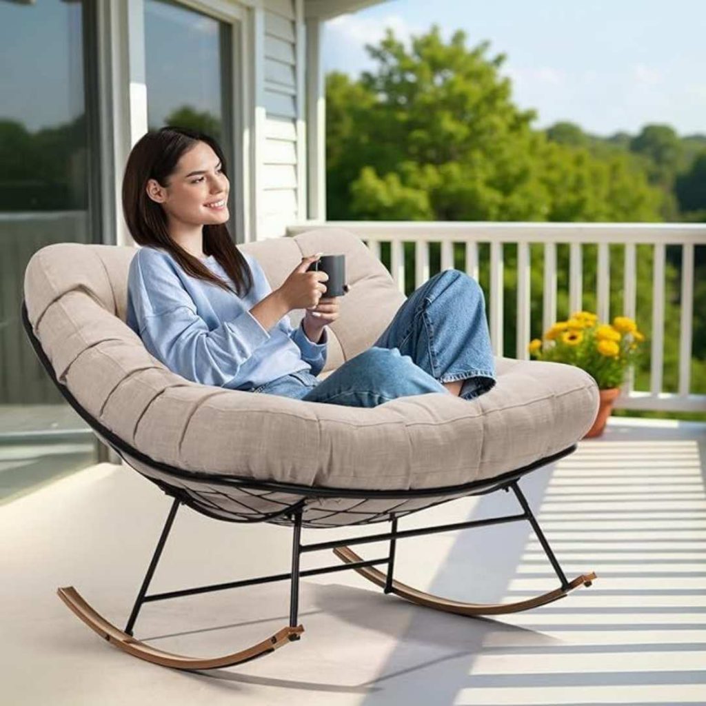 OFFRE 1+1 GRATUIT | Design élégant, détente garantie – Découvrez la chaise à bascule