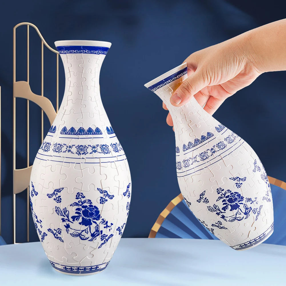 PuzzleVase™ - L'Art du Puzzle Transformé en Vase Unique