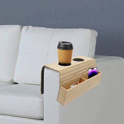 BambooFlex - Plateau de Canapé Pliable et Antidérapant