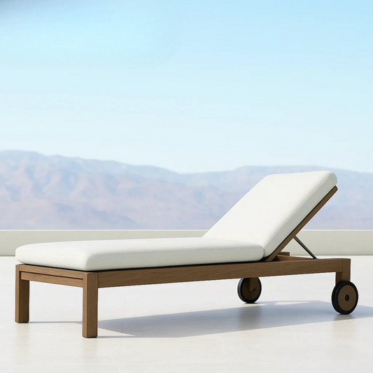 Kos Deluxe™ - Chaise longue pliante en teck pour une relaxation maximale