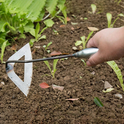 SteelRoot™ — Houe Creuse en Acier Trempé Ultra-Durable pour Jardinage et Désherbage