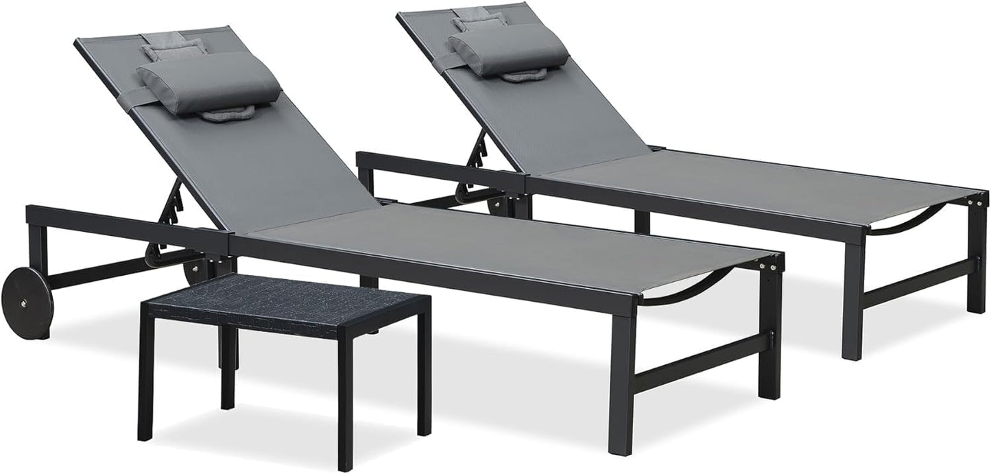 Chaise longue d'extérieur