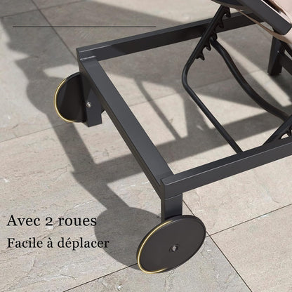 Chaise longue d'extérieur