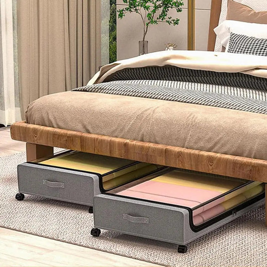 YozBox™ – Tiroirs roulants ultra pratiques pour un rangement discret sous le lit